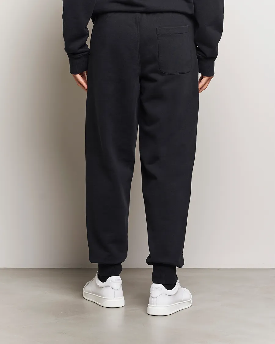 AMI Tonal Heart Logo Sweatpants Black