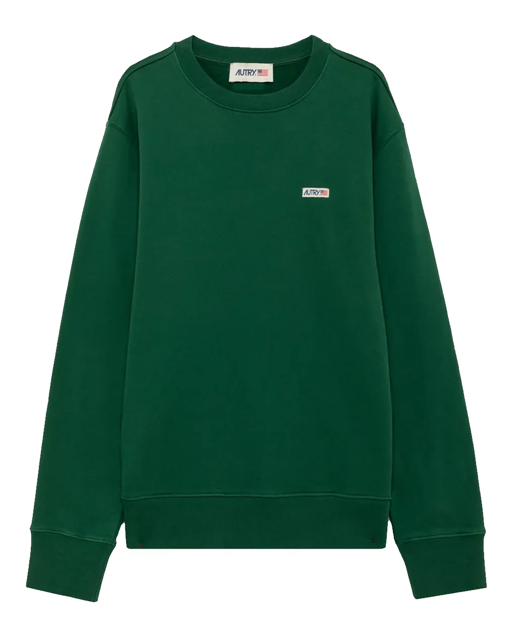 AUTRY LABEL SWEATSHIRT JERSEY GREEN