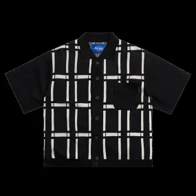 Awake NY Windowpane Short-Sleeve Cardigan