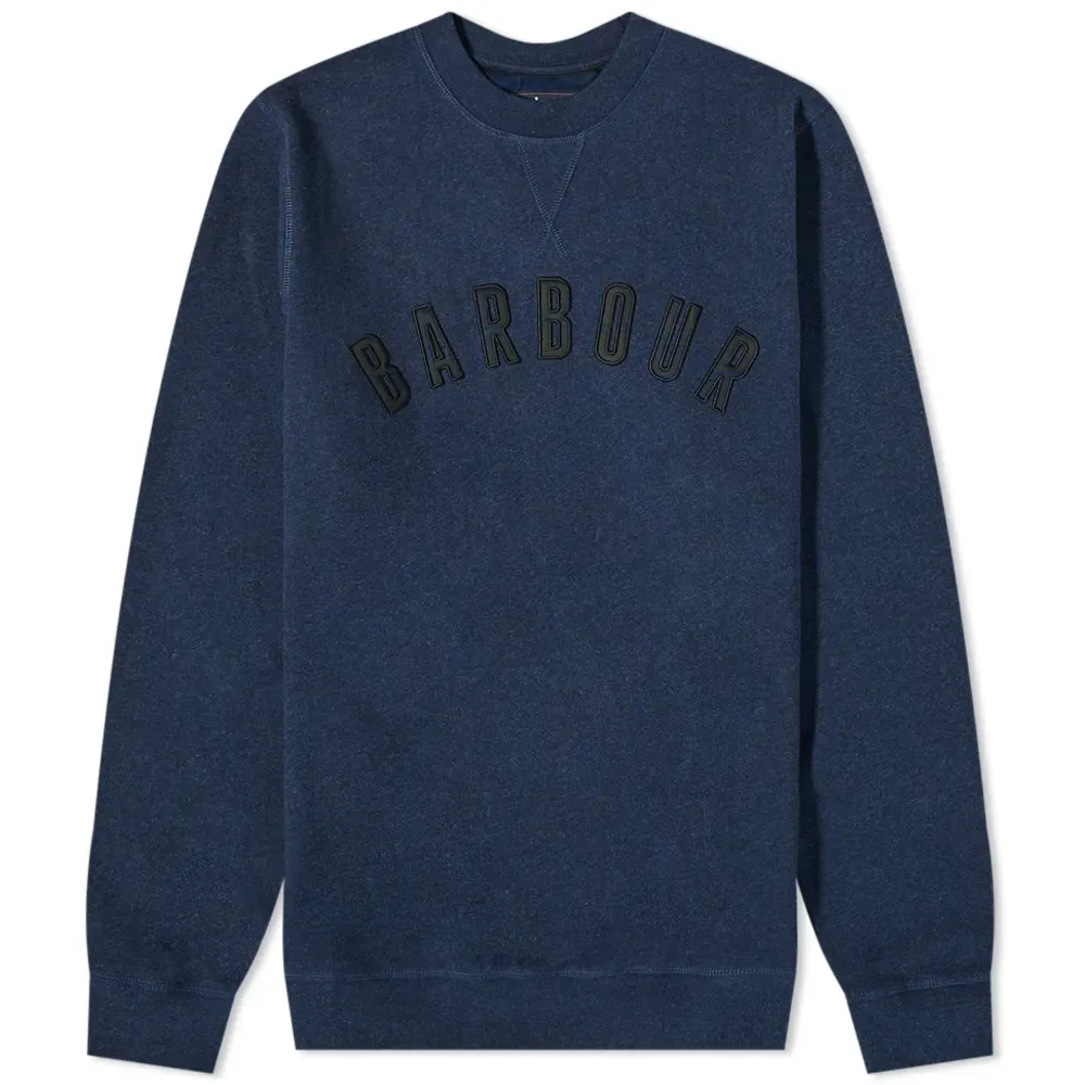 BARBOUR DEBSON LOGO SWEATSHIRT NAVY MARL