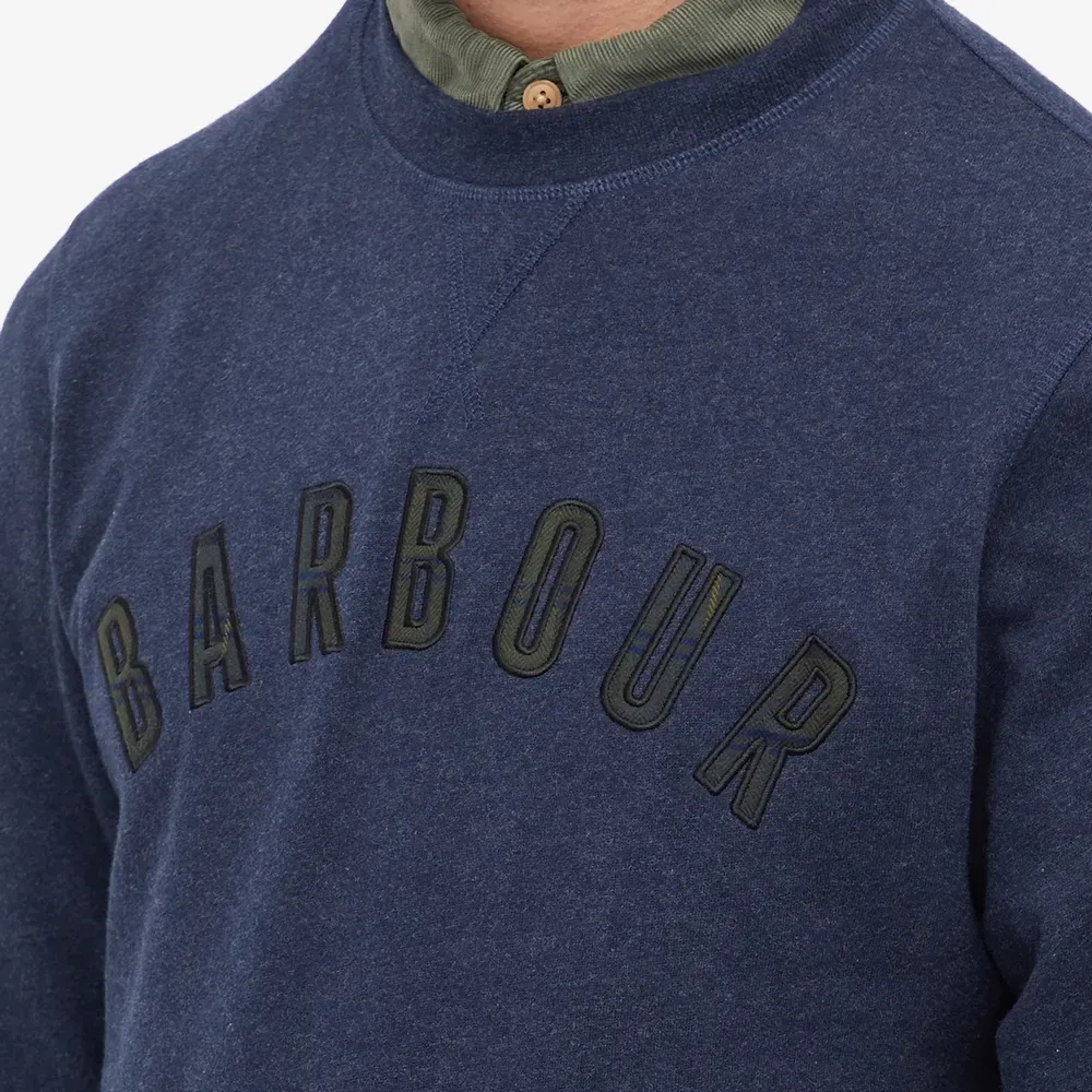 BARBOUR DEBSON LOGO SWEATSHIRT NAVY MARL