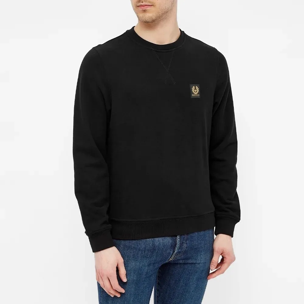 BELSTAFF LOGO SWEATSHIRT BLACK