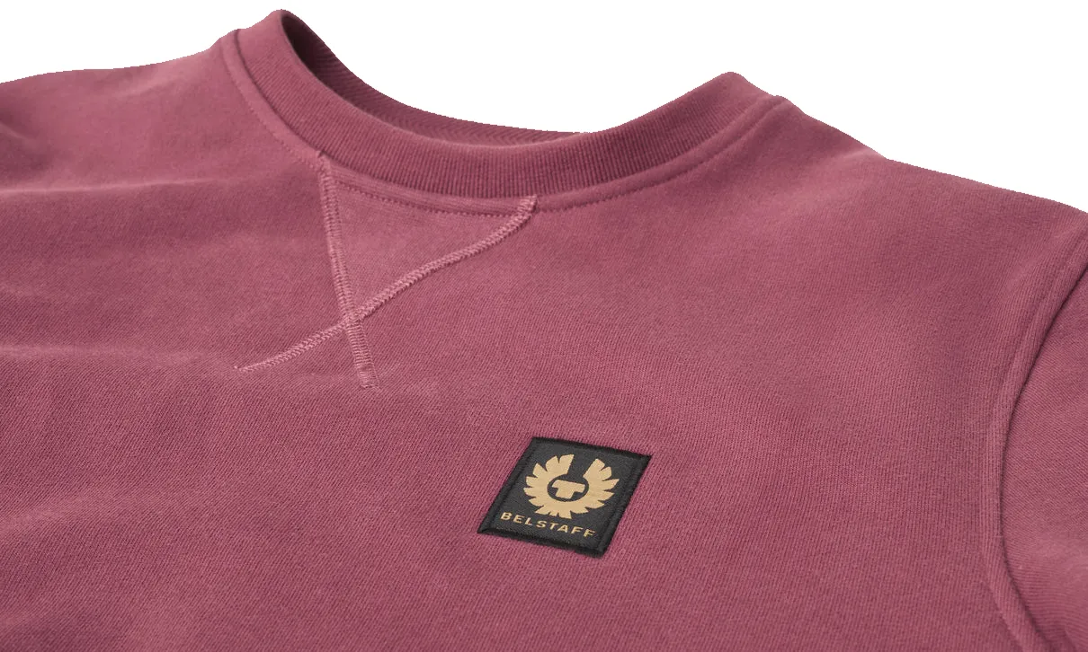 BELSTAFF LOGO SWEATSHIRT MULBERRY