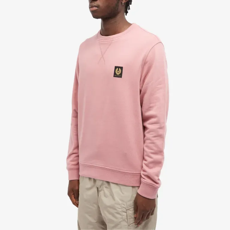 BELSTAFF LOGO SWEATSHIRT ROSE