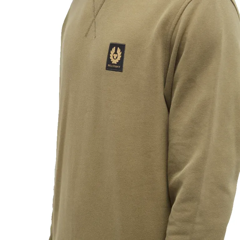 BELSTAFF LOGO SWEATSHIRT TRUE OLIVE