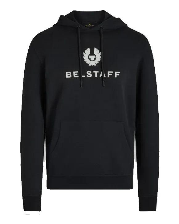 BELSTAFF SIGNATURE SWEATSHIRT HOODIE BLACK