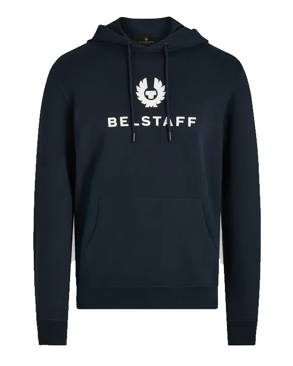 BELSTAFF SIGNATURE SWEATSHIRT HOODIE DARK INK