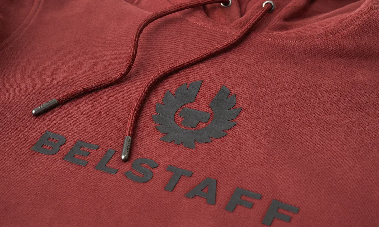 BELSTAFF SIGNATURE SWEATSHIRT HOODIE LAVA RED