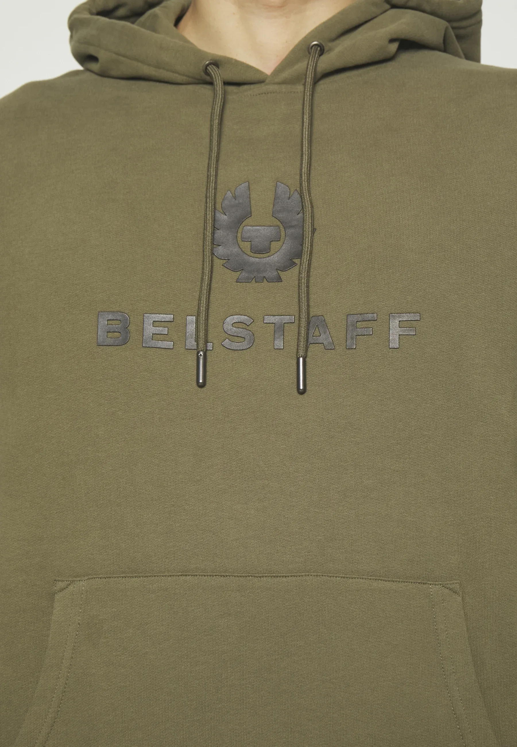 BELSTAFF SIGNATURE SWEATSHIRT HOODIE TRUE OLIVE