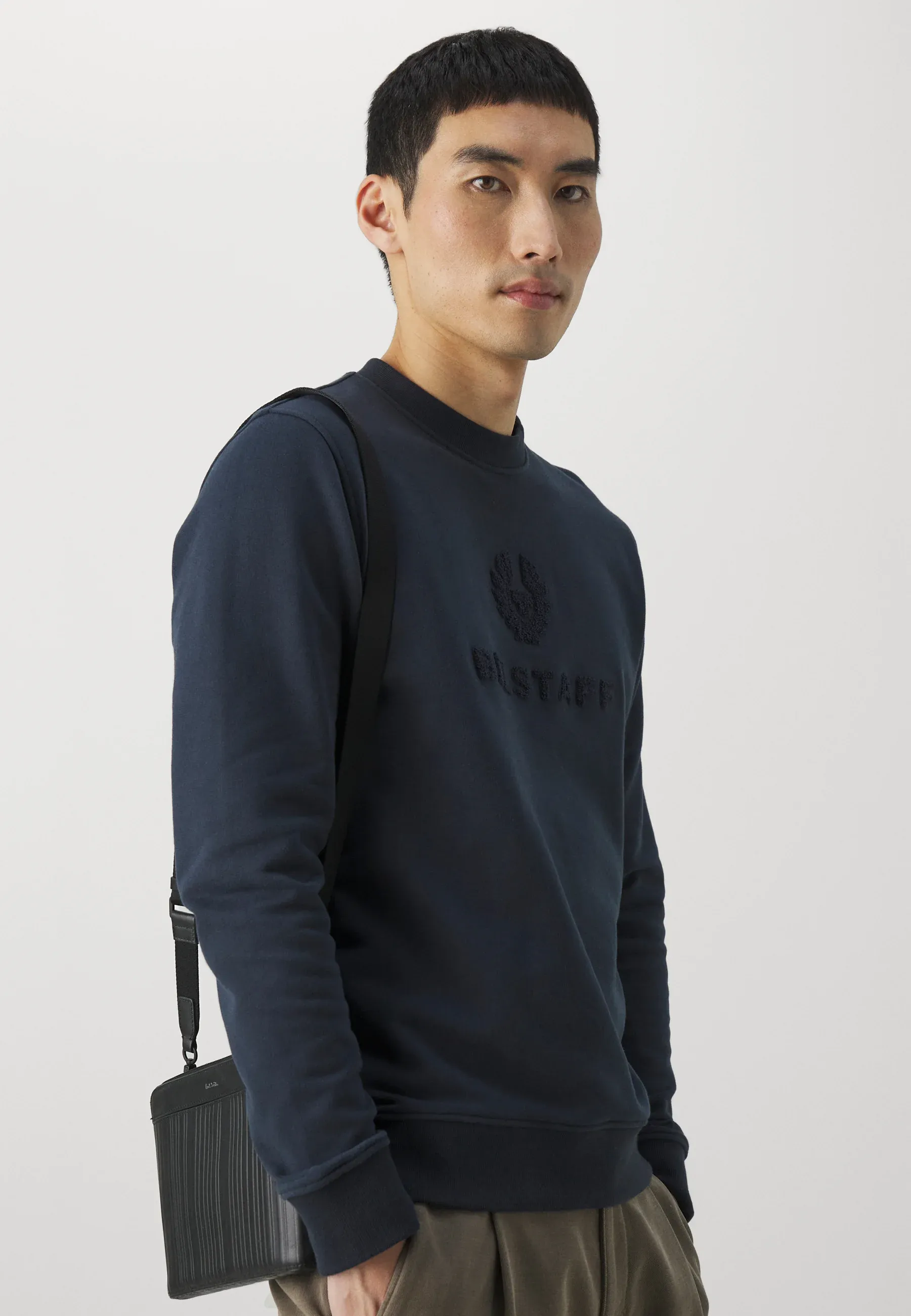 BELSTAFF VARSITY SWEATSHIRT DARK INK