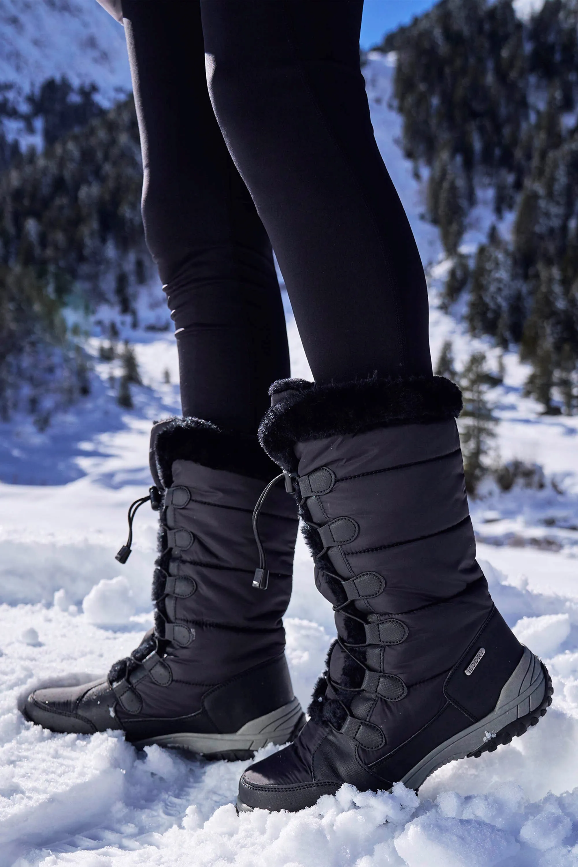 Botas Nieve Largas Mujer Snowflake