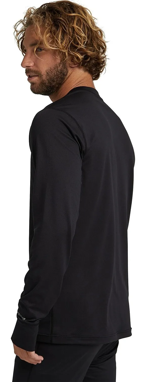 camisa Burton Midweight Crew LS - True Black - men´s