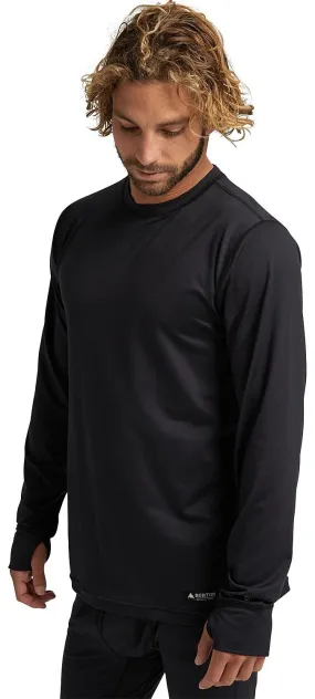 camisa Burton Midweight Crew LS - True Black - men´s