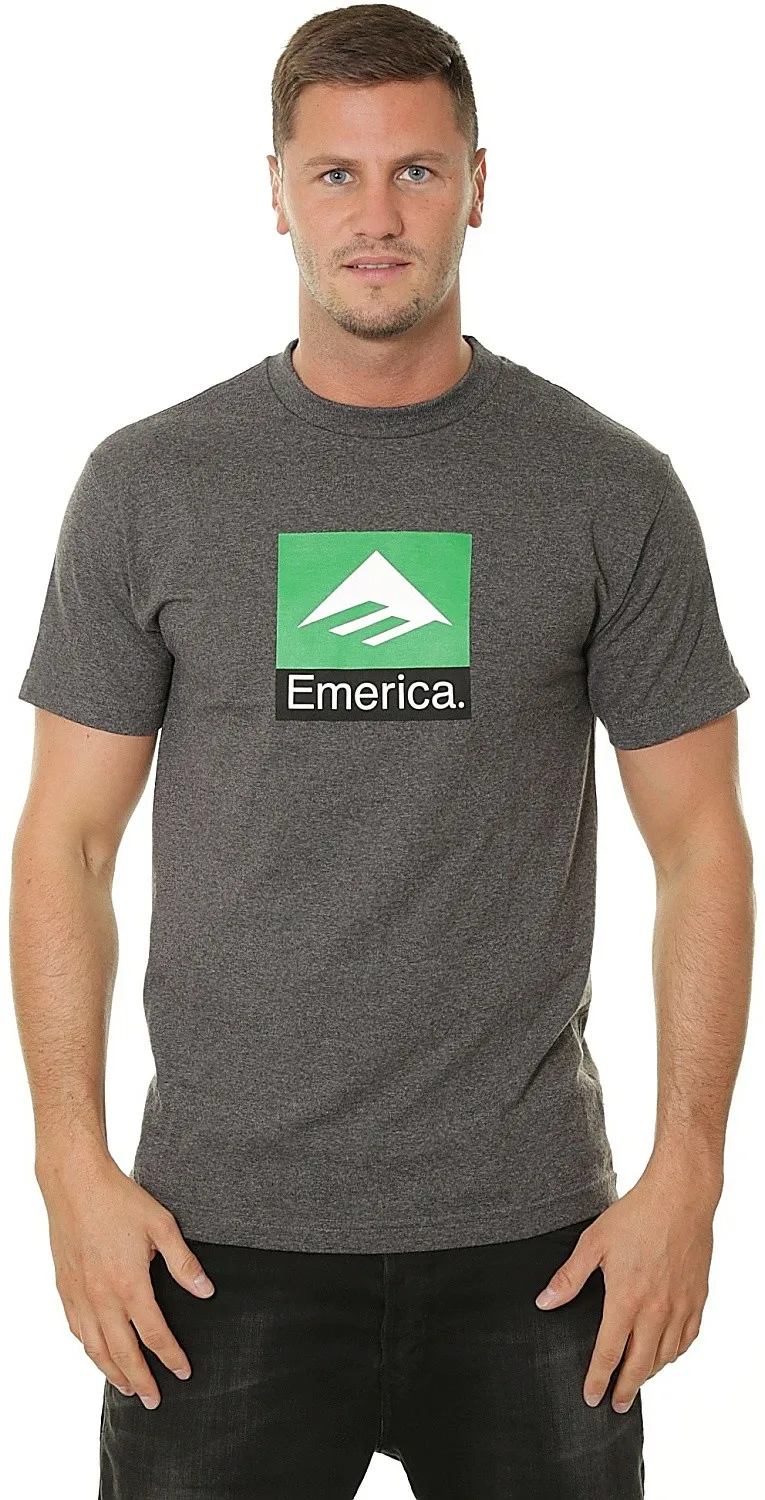 camisa Emerica Classic Combo - Charcoal/Heather - men´s