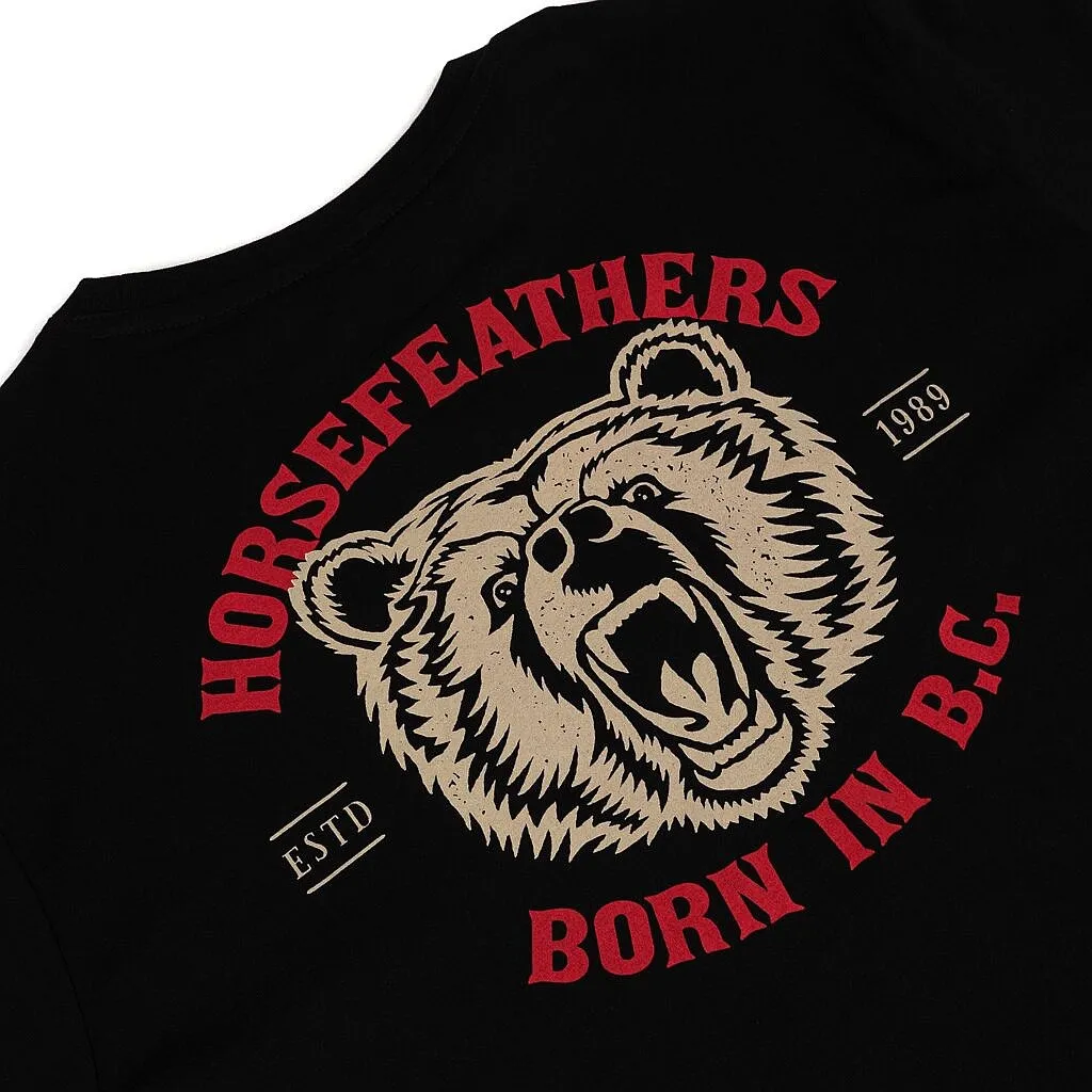 camisa Horsefeathers Grizzly LS - Black - men´s