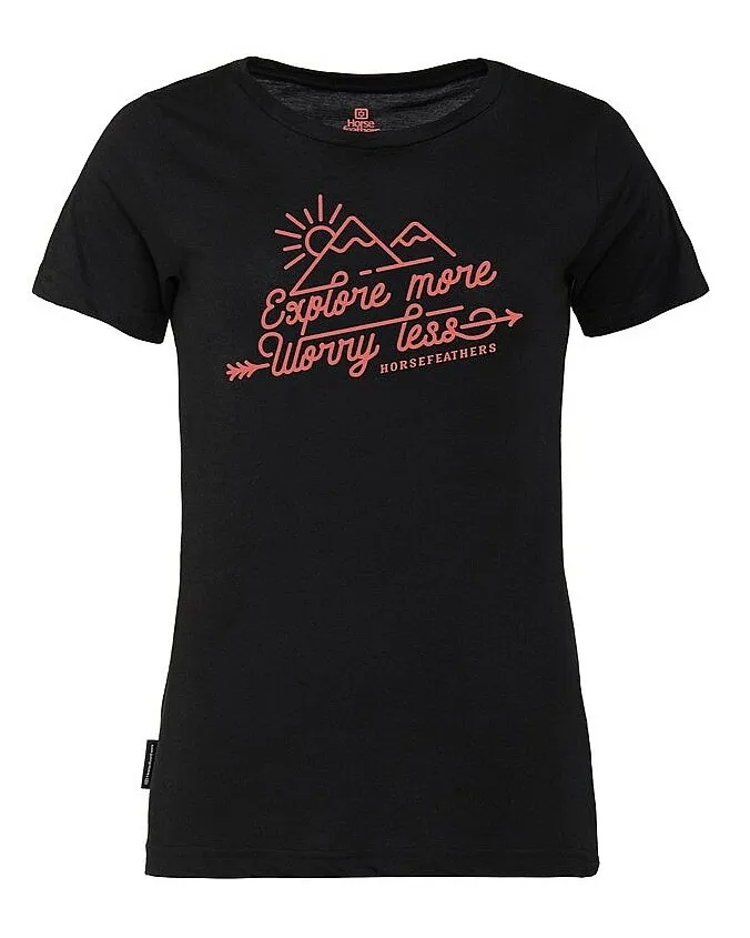 camisa Horsefeathers Worry Less - Black - women´s