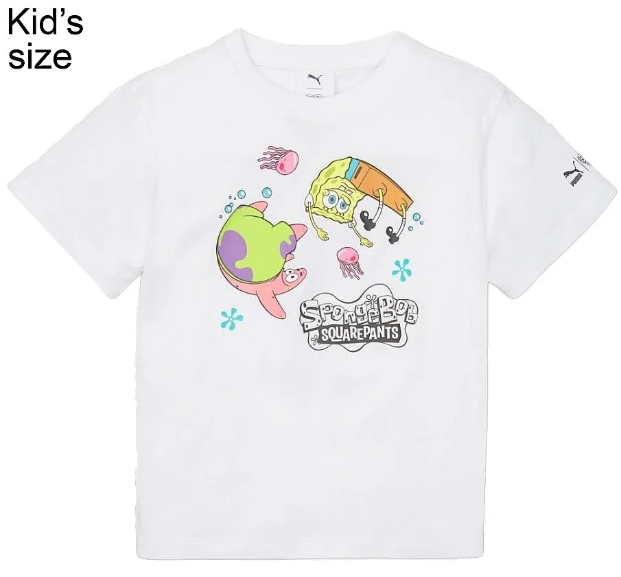 camisa Puma Puma X Spongebob - Puma White - kid´s