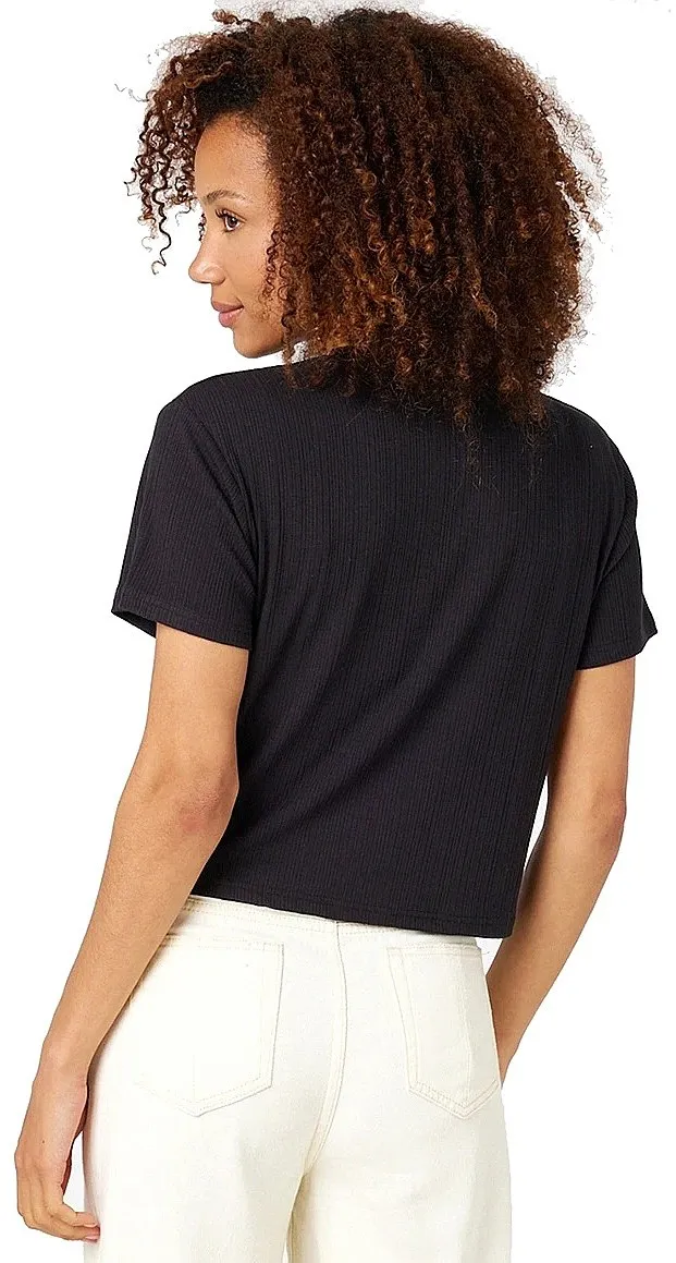 camisa Rip Curl Lauria Rib - Black - women´s