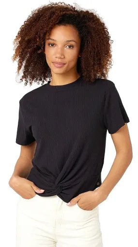 camisa Rip Curl Lauria Rib - Black - women´s