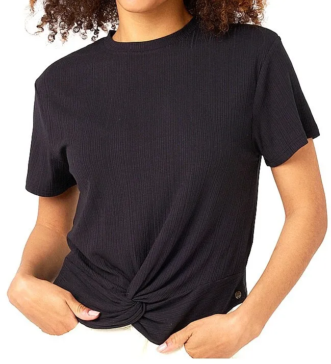 camisa Rip Curl Lauria Rib - Black - women´s