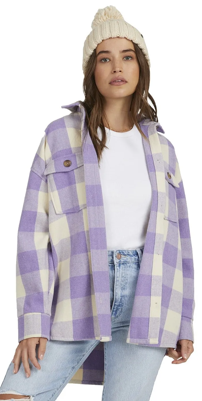 camisa Roxy Check The Swell - TEH1/Tapioca Paradiso Plaid - women´s