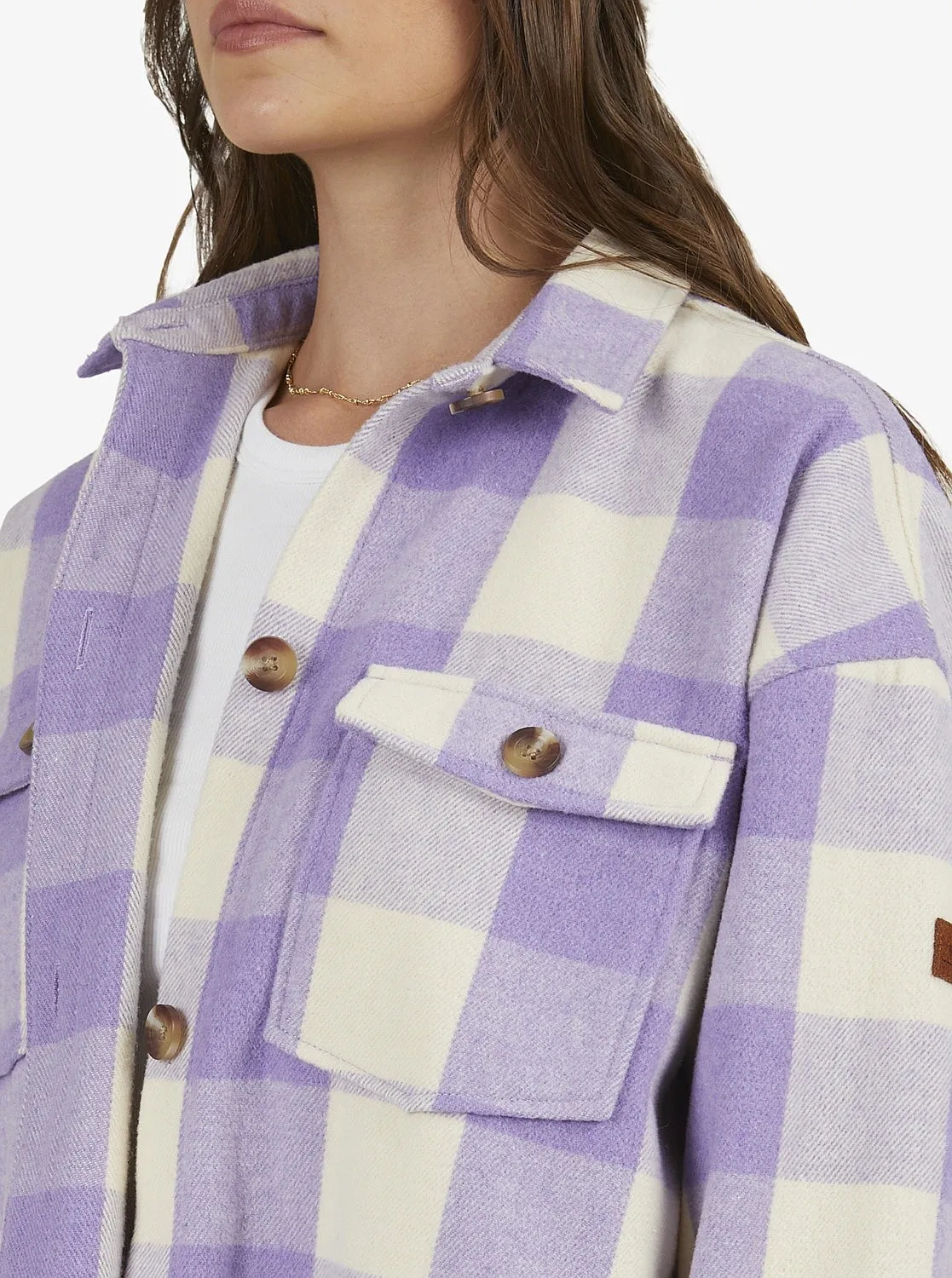 camisa Roxy Check The Swell - TEH1/Tapioca Paradiso Plaid - women´s