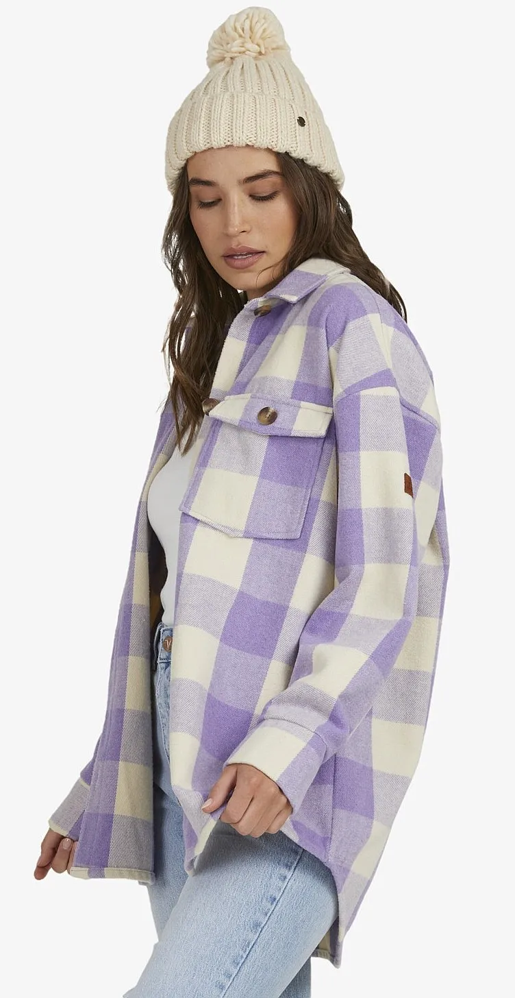 camisa Roxy Check The Swell - TEH1/Tapioca Paradiso Plaid - women´s