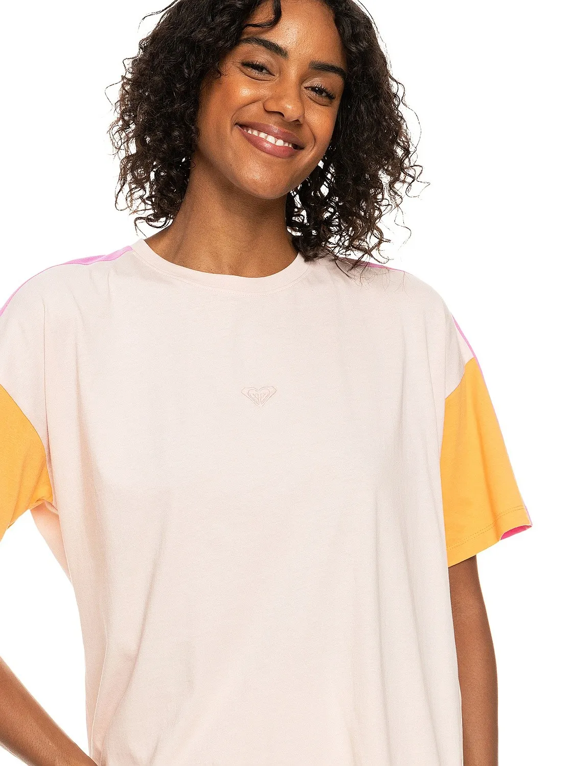 camisa Roxy Essential Energy Cblock - MEK0/Peach Whip - women´s