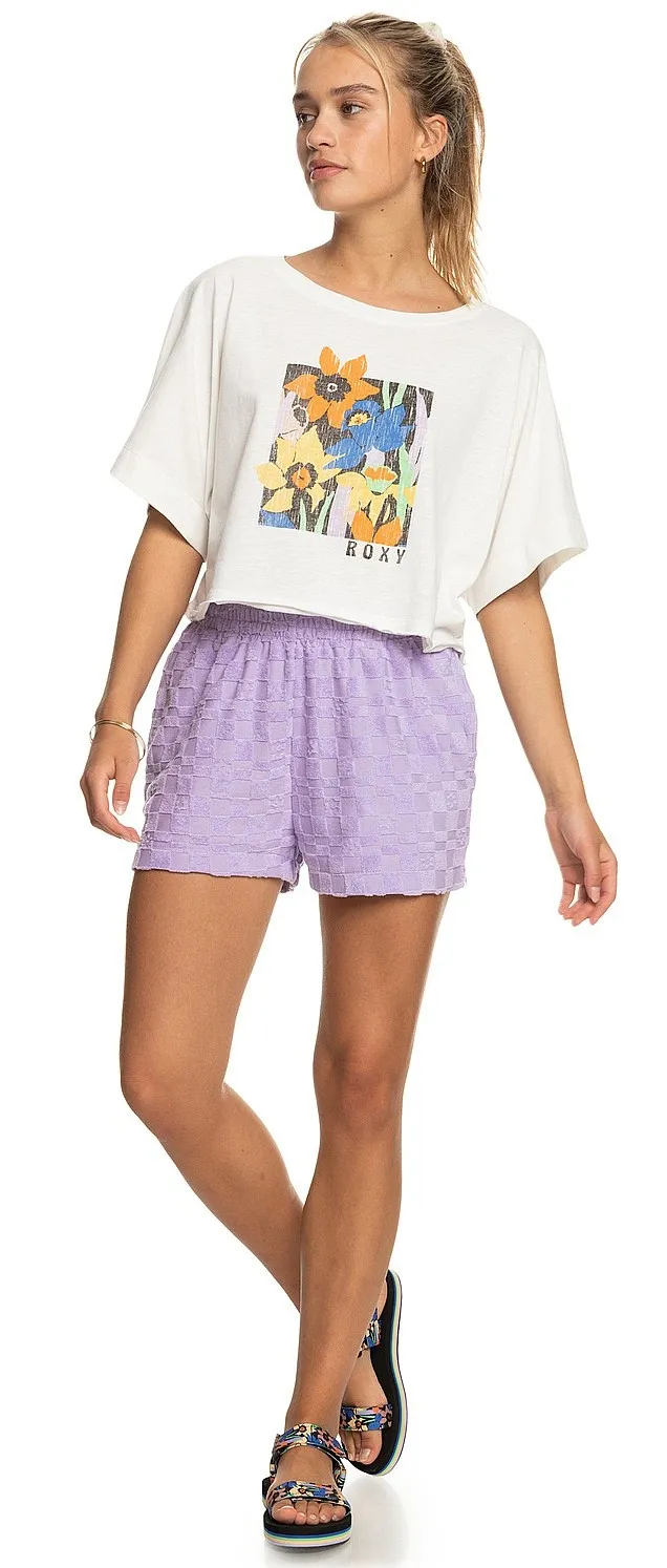 camisa Roxy Tiki & Surf Tee B - WBK0/Snow White - women´s