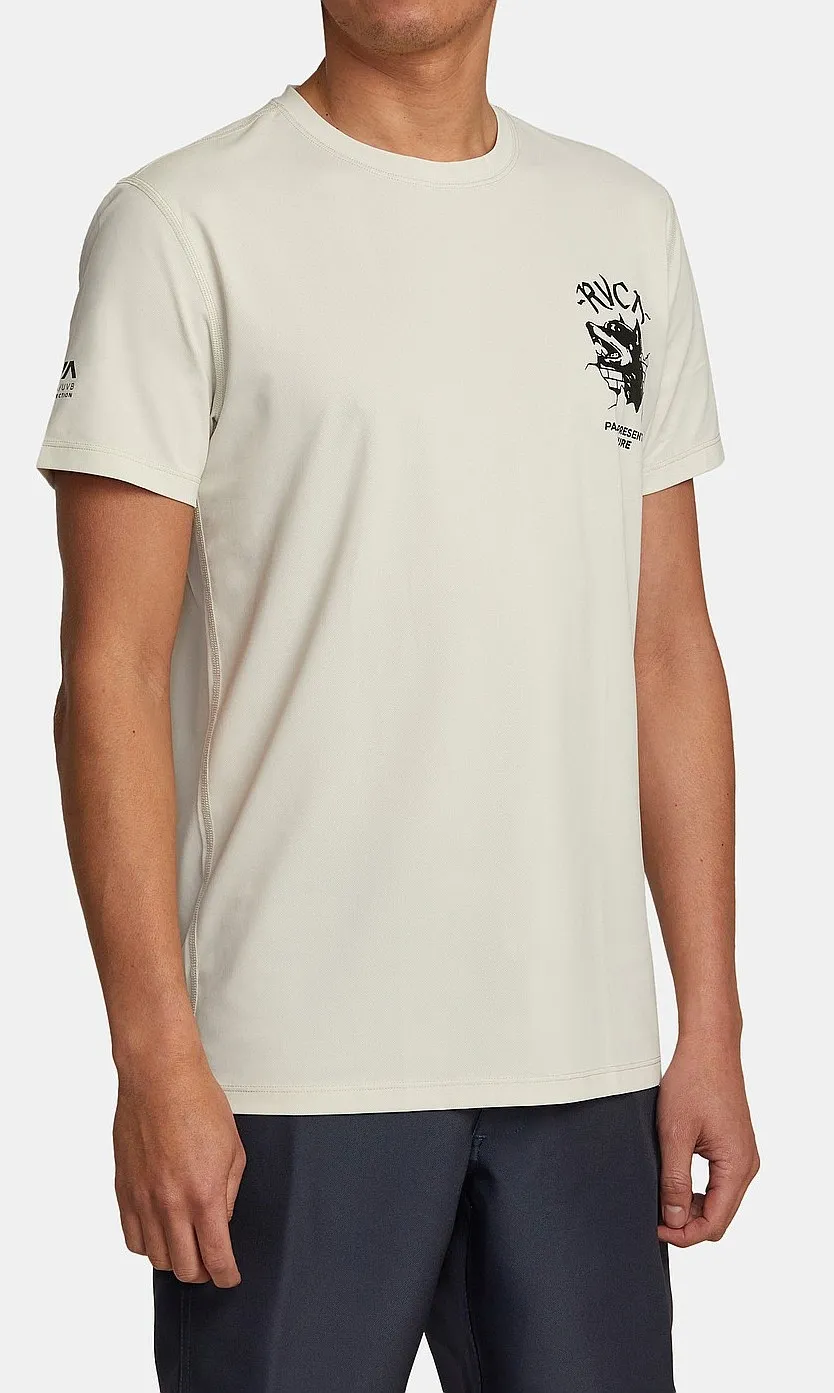 camisa RVCA Surf Print - WBK0/Bleach - men´s