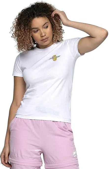 camisa Santa Cruz Barbed Oval Dot - White - women´s