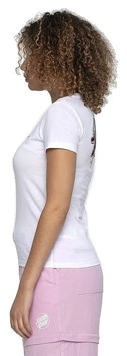 camisa Santa Cruz Barbed Oval Dot - White - women´s