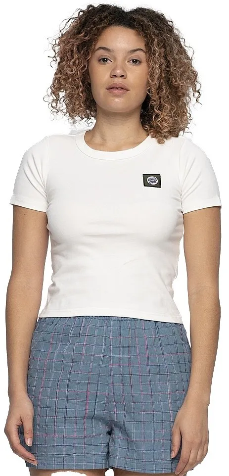 camisa Santa Cruz Other Dot Label - Off White - women´s