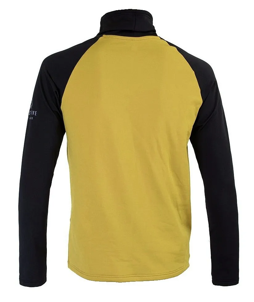 camisa Sensor Coolmax LS - Mustard/Black - men´s