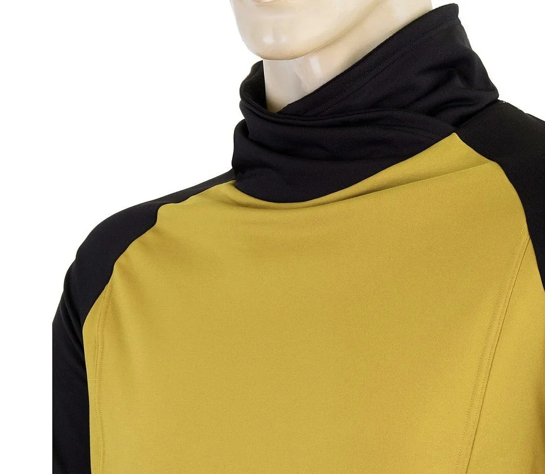 camisa Sensor Coolmax LS - Mustard/Black - men´s