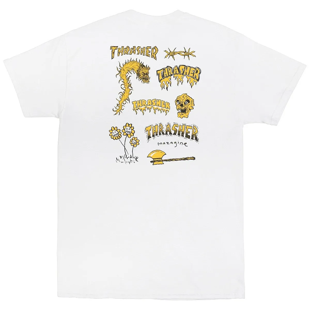 camisa Thrasher Barbarian - White - men´s