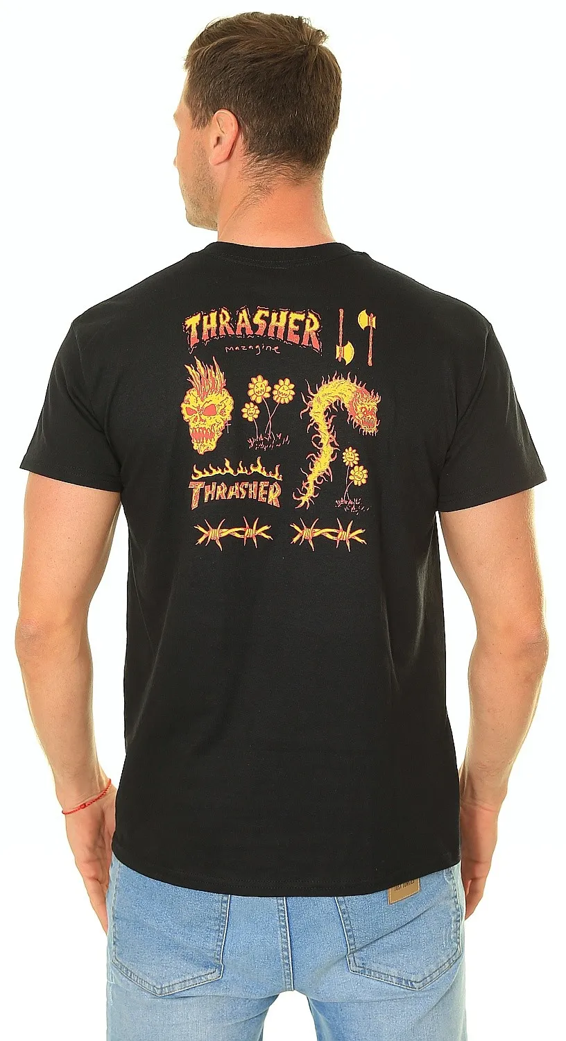 camisa Thrasher Sketch - Black - men´s