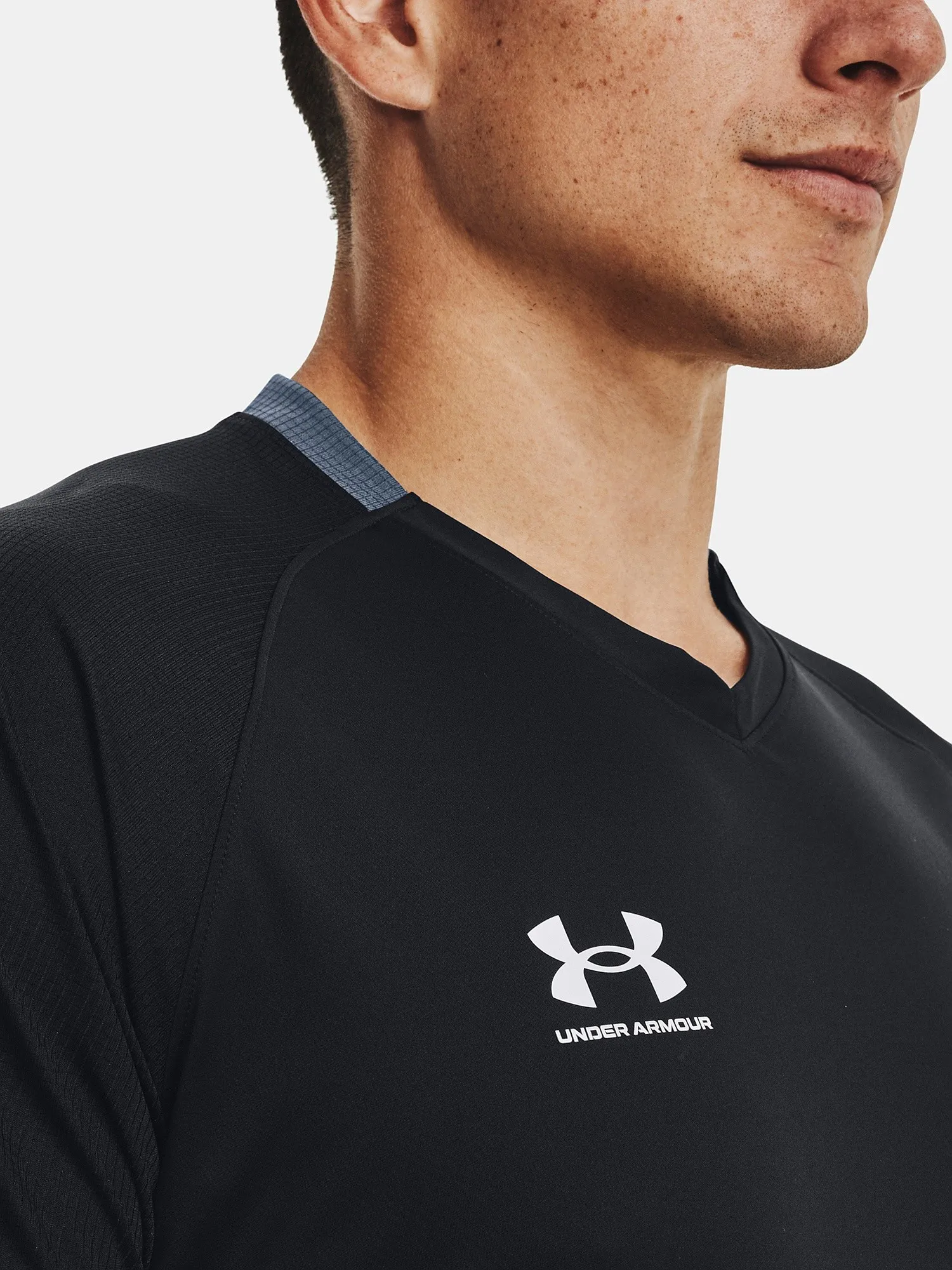 camisa Under Armour Accelerate - Black/White - men´s