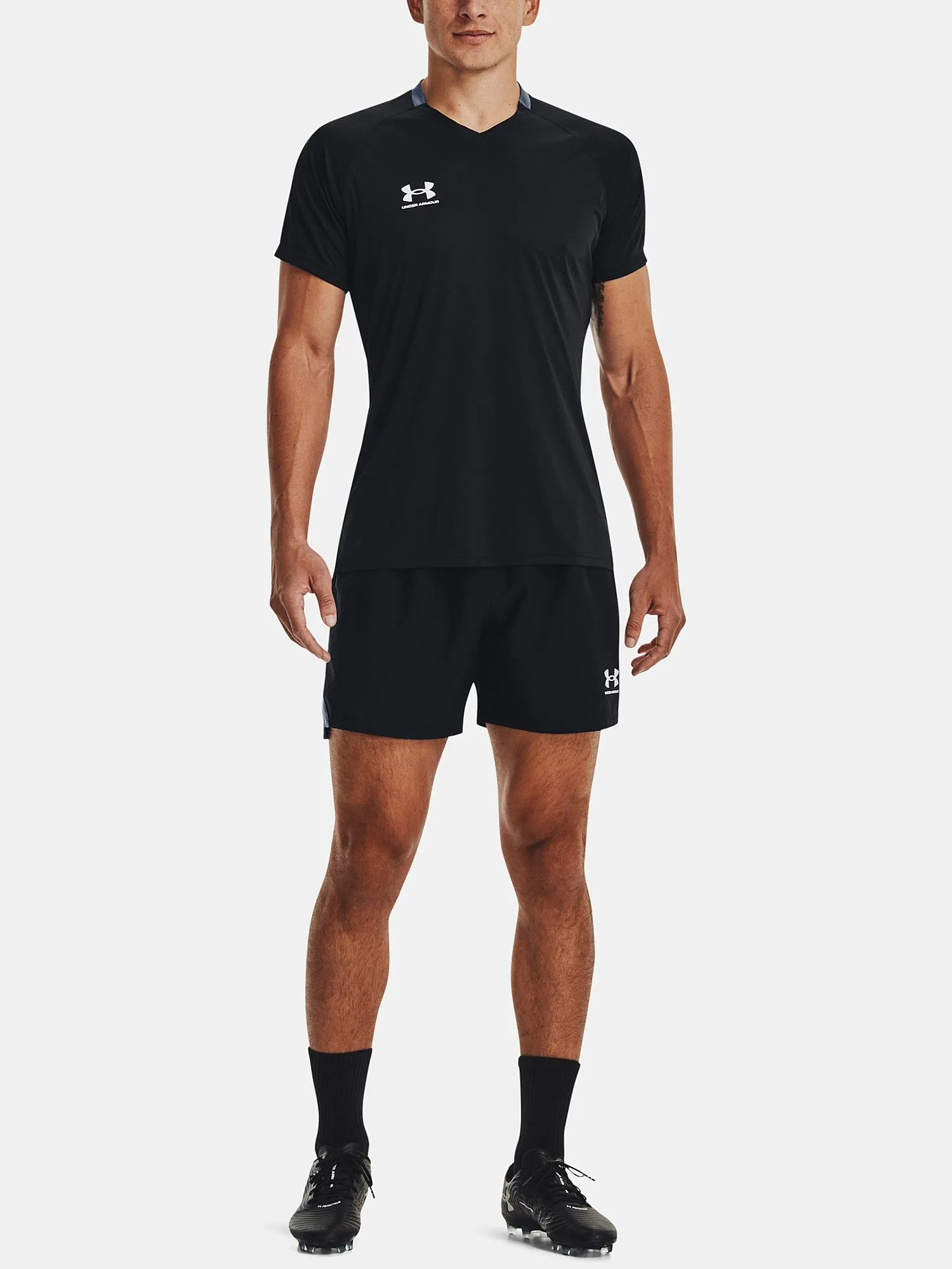 camisa Under Armour Accelerate - Black/White - men´s