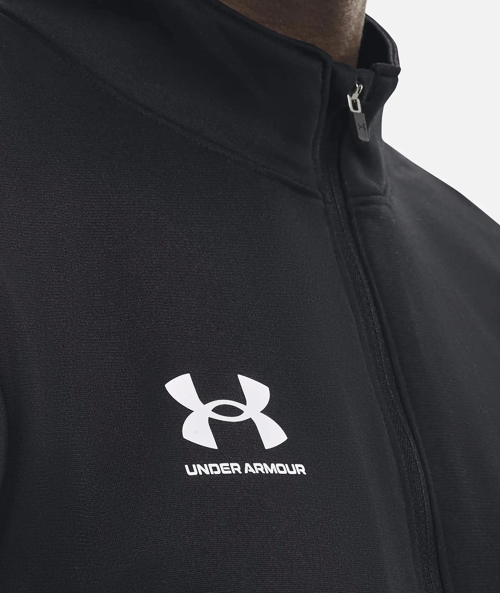 camisa Under Armour Challenger Midlayer LS - 001/Black/White - men´s