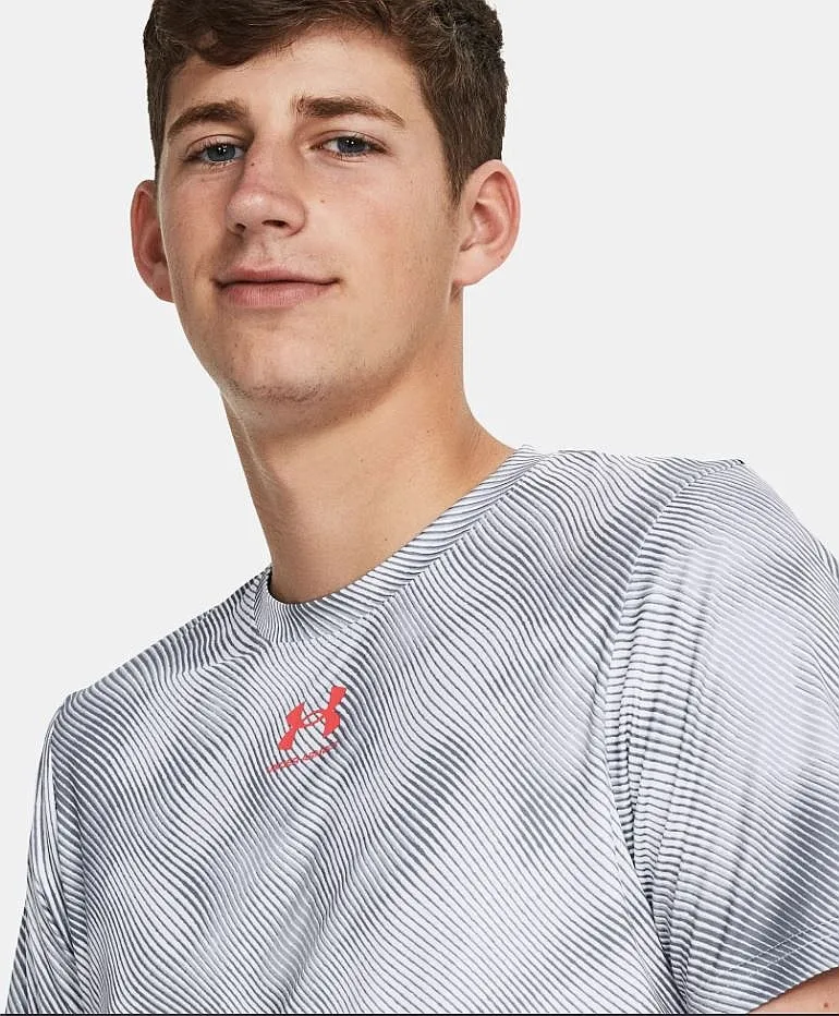 camisa Under Armour Challenger Pro Training Printed - White/Beta - men´s