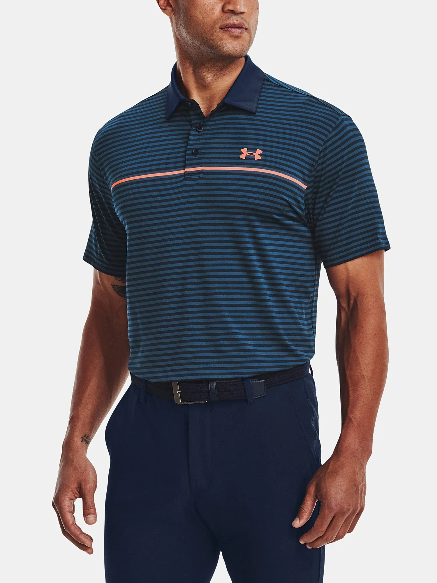 camisa Under Armour Playoff 2.0 Polo - Academy/Petrol Blue - men´s