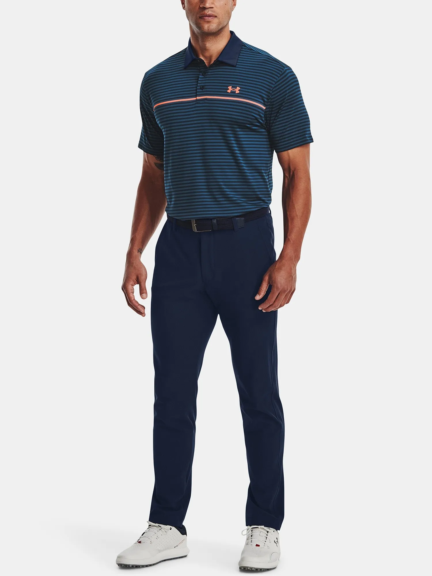 camisa Under Armour Playoff 2.0 Polo - Academy/Petrol Blue - men´s