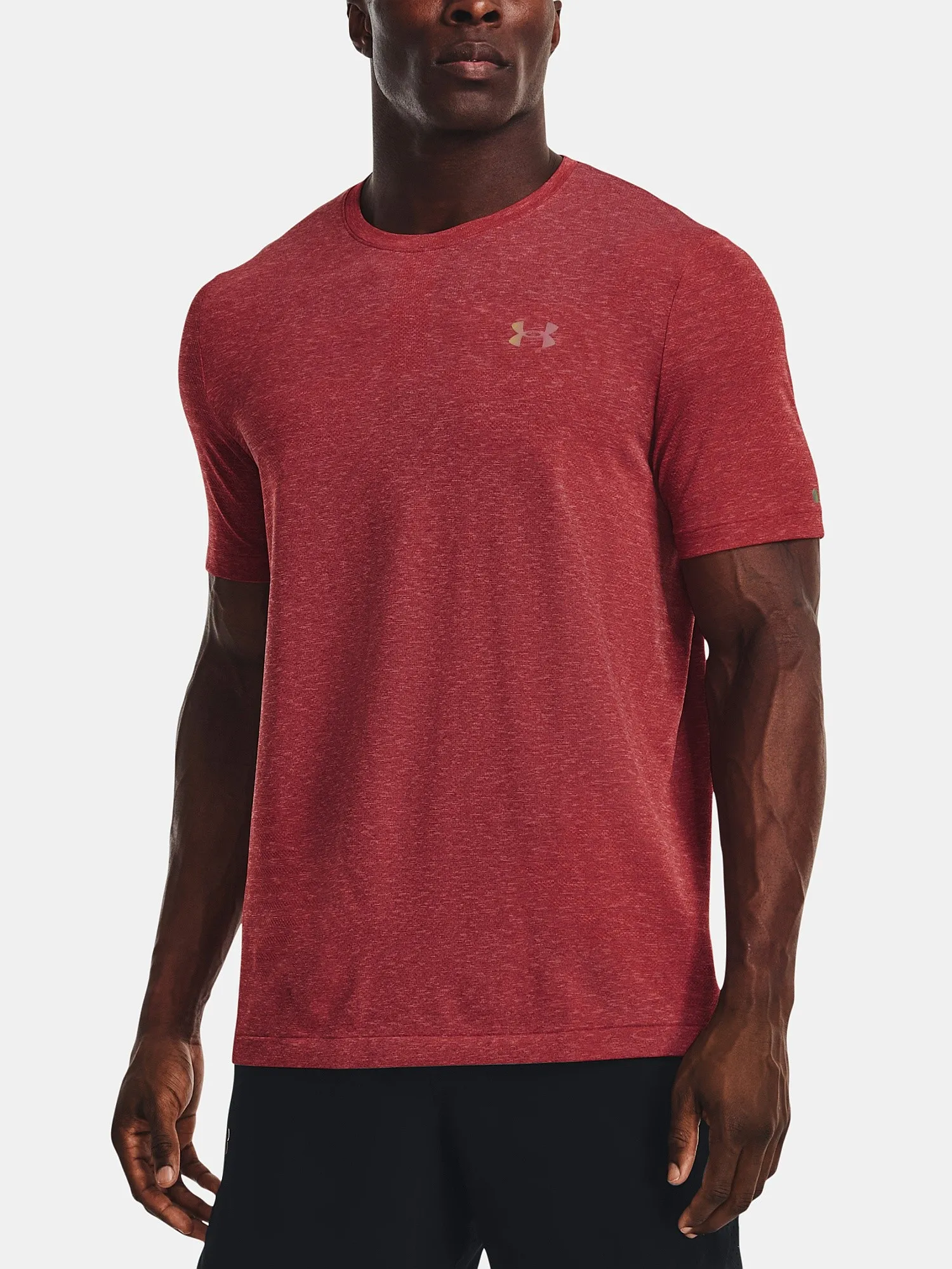 camisa Under Armour Rush Seamless GeoSport - Radio Red - men´s