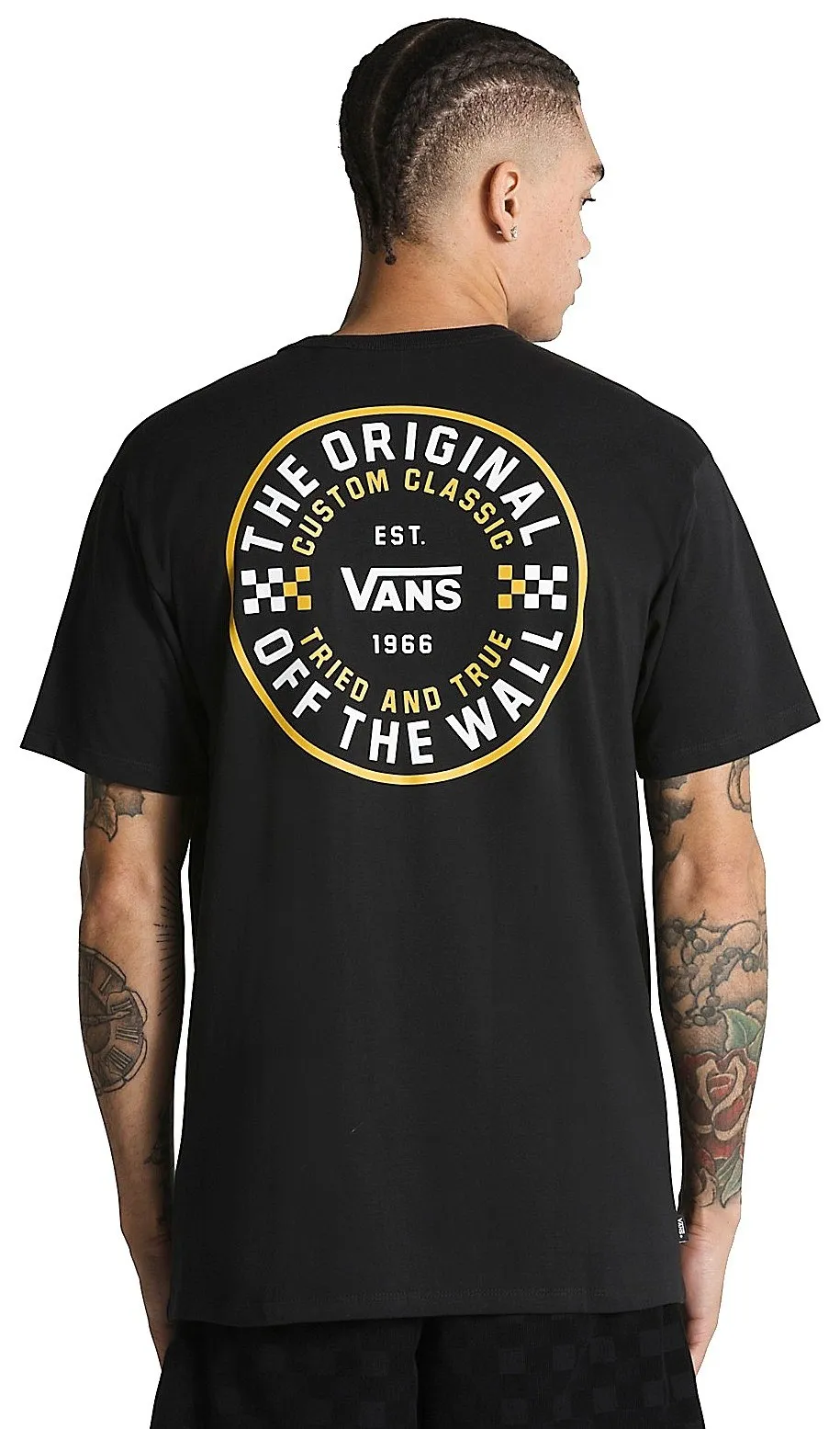 camisa Vans Off The Wall Checker Circle - Black - men´s