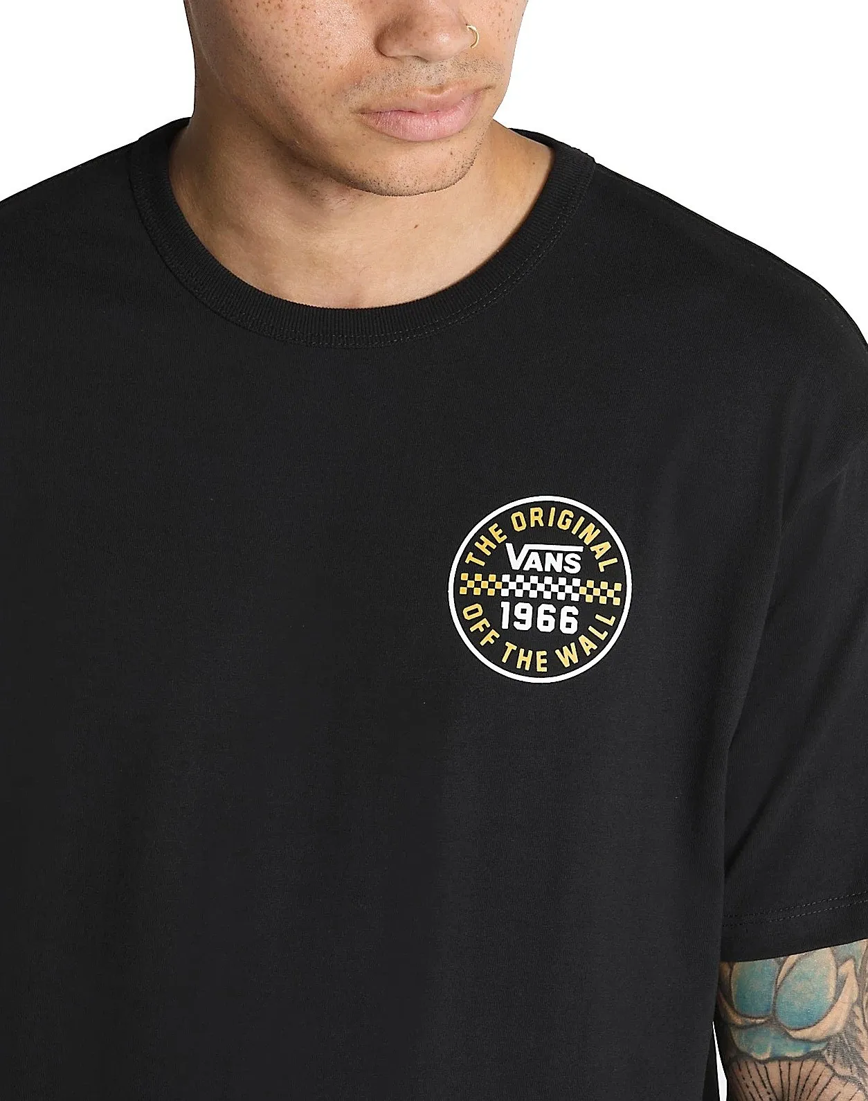 camisa Vans Off The Wall Checker Circle - Black - men´s