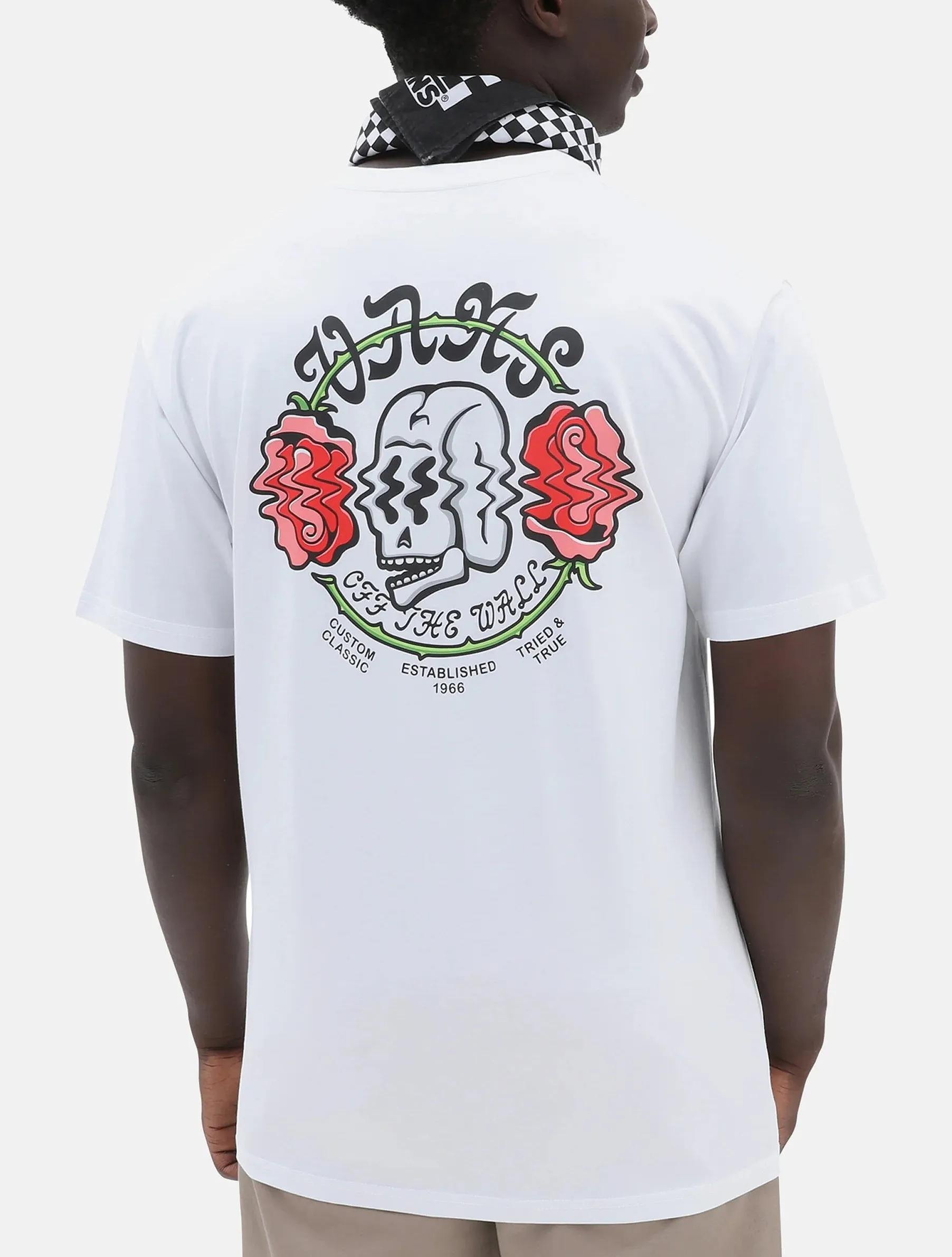 camisa Vans Shaken Skull - White - men´s