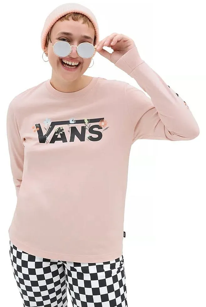 camisa Vans Wyld Tangle Micro Ditsy BFF LS - Rose Smoke - women´s