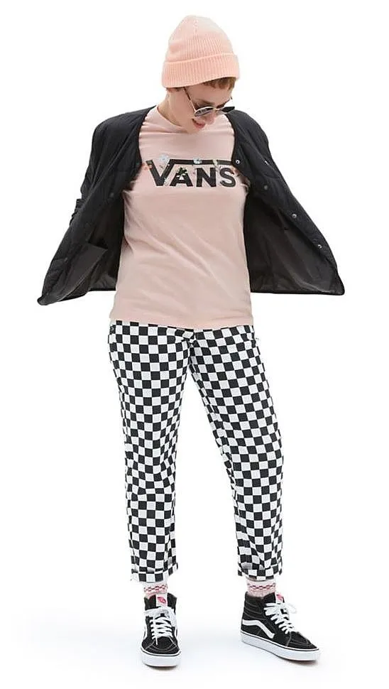 camisa Vans Wyld Tangle Micro Ditsy BFF LS - Rose Smoke - women´s