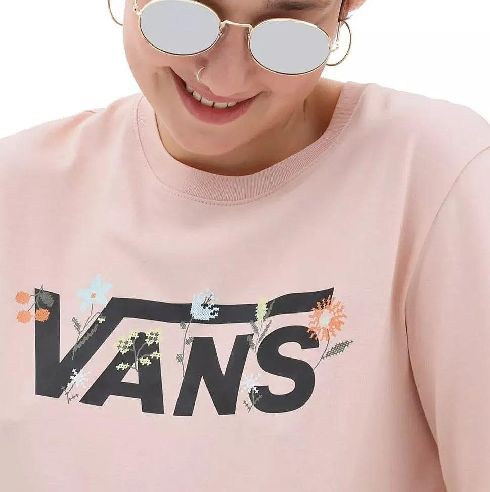 camisa Vans Wyld Tangle Micro Ditsy BFF LS - Rose Smoke - women´s